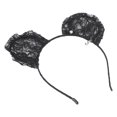 thumbnail image 3 of Diadema con orejas redondas, diadema con orejas de gato para niñas, accesorios de disfraz para fiesta de Pascua, Halloween, Cosplay, 3 of 8