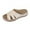 Beige, variant on CFLVAEK Women's Slide Sandals Comfortable Arch Support Slides Casual Walking Slip On Low Wedge Sandals Summer Vacation Beach Shoes 2025 Size 7.5