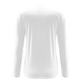 thumbnail image 7 of Annhoo Womens Long Sleeve Tops Elegant Cross Front Round Neck Shirts Fall Casual Loose Going out Blouses for Leggings, 7 of 7