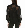 thumbnail image 2 of Trina Turk womens  Anuka 2 Silk-Blend Shirt, xs, Black, 2 of 3