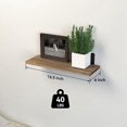 thumbnail image 2 of Floating Shelves,Wooden Floating Shelves for Wall Decor,Light Brown, 2 of 6