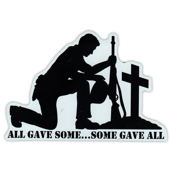 Magnetic Bumper Sticker - Honor The Fallen, Live Free or Die - Military, POW MIA - 6.5" x 4.5"