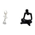 thumbnail image 1 of Figura Decorativa Moderna De Una Bailarina Pensante. Escultura De Arte Abstracto Creativo Para Dormitorio, Sala De Estar, Oficina, Chimenea O Entrada., 1 of 8