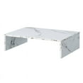 thumbnail image 1 of Pemberly Row Contemporary Wood Small Monitor Riser for TVs up to 23" in White, 1 of 4