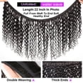 thumbnail image 2 of Water Wave Human Hair Bundles 12A Brazilian Human Hair Weave 1/3/4PC Natural Black Curly Hair 100g/pc Virgin Hair Extensions Natural, 2 of 6