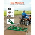 thumbnail image 4 of VEVOR Drag Harrow, 4 ft Heavy Duty Tow Behind Drag Harrow with Adjustable Bars & 72 in Chain, Driveway Grader Landscape Rake for ATV, UTV, Tractor, Mower Tow Behind Yard Lawn Leveling Tool, 4 of 9
