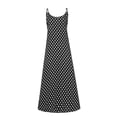 thumbnail image 3 of Vestido HUOGUO, casual de verano, cuello en V, estampado de lunares, para mujer, 3 of 5