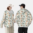 thumbnail image 6 of Daiia Summer Dinosaur UPF 50+ Sun Protection Hoodie Jacket Lightweight Long Sleeve Sun Shirt for Women Men with Pocket Hiking Outdoor-XX-Large, 6 of 9