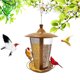 thumbnail image 5 of Comedero para pájaros, comedero para pájaros salvajes al aire libre 2 en 1, comedero para pájaros de metal, comedero para pájaros colgante impermeable Rojo Verde MX-0126710FYD, 5 of 5