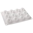 thumbnail image 2 of Silicone Chocolate Raspberry Mold, 12-Cavity Silicone Dessert Mold, Dessert Mold for Mousse, Ice Cream, Cake, Jelly & Baking, Non-Stick, BPA-Free, White, 2 of 9