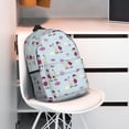 thumbnail image 3 of Goofa Poodle Dog Pattern Lightweight Student Backpack for School, Water-Resistant, Adjustable Straps, Fits 15" Laptop, Multiple Pockets for Books, Accessories, 3 of 5