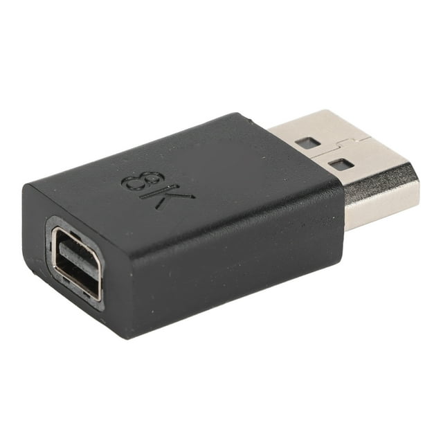 DP Mâle vers MINIDP Femelle Adaptateur, 2 Pcs DP Mâle vers Projecteur DP Adaptateur Displayport vers Mini Displayport K Adaptateur Intégration Transparente