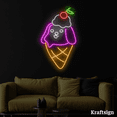 thumbnail image 3 of Craftnamesign Dog Ice Cream Neon Sign, Ice Cream Shop Signage, Shop Decor, 3 of 4