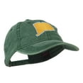 thumbnail image 5 of Connecticut State Map Embroidered Washed Cap - Dark Green OSFM, 5 of 5