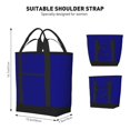 thumbnail image 2 of Large Capacity Insulated Tote Bag16.1×13.4×7.5in Thermal Insulation And Easy To Clean Strong Bearing Capacity Can Be Reused Royal Blue, 2 of 8