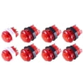 thumbnail image 1 of Arcity 8 Pcs Arcade LED Push Buttons Illuminated Light 6 × 30mm Buttons + 2 × 24mm Buttons Red with Built-in Microswtich for Arcade Machine Video Game Console DIY Jamma MAME Raspberry Durable New, 1 of 2
