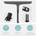 thumbnail image 2 of July Home Universal Silicone Squeegees for Shower Glass Doors - Сar Window Squeegees for Window Clean - Water Squeegees & Mirrors Squeegees Shower (Black), 2 of 8