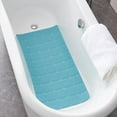 thumbnail image 6 of Foldable  Bathtub Mat:  Size  Safety Bath Mat for Tub Without Suction Cups Non Slip Bath & Shower Mat for Textured, Reglazed, Refinished Tub (Blue, 35.8 x 17.7), 6 of 12