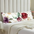 thumbnail image 2 of Floral Spring Body Pillow Cover Flowers Throw Pillow Covers Florals Cushion Long Pillowcase with Zipper Farmhouse Wildflower Decorative Soft Bedding Pillow Cases for Bedroom,Couch,20"x54", 2 of 5