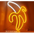 thumbnail image 2 of Banana Wall Light Neon SignLED Neon Light Wall Sign para dormitorio Fiesta Decoraciones navideñas, decoración del hogar, Banana Neon Sign Holiday Decor Powered Vhermosa ZJWJ522, 2 of 4