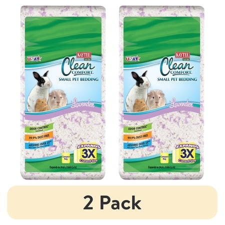 (2 pack) Kaytee Forti-Diet Clean Comfort Small Animal Bedding Lavender 24.6L