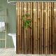 thumbnail image 2 of Cortina de ducha de bambú, juego de cortina de ducha japonesa 3D para baño, cortina de ducha de tela con luces zen naturales, accesorios de decoración para bañera y baño con ganchos de 72 x 72, 2 of 4