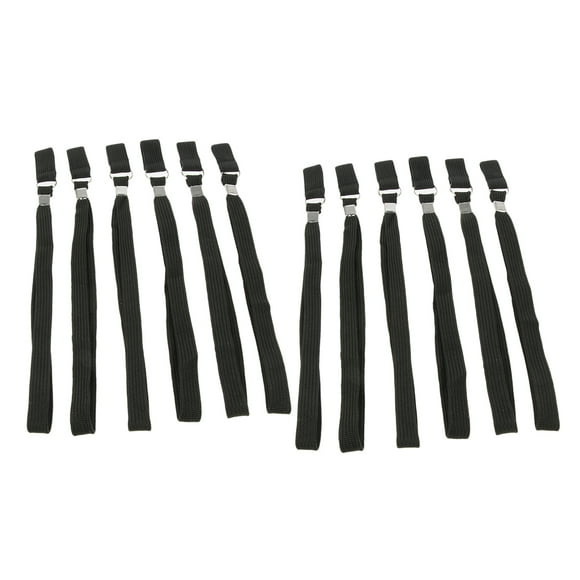 12pcs Correas de Muñeca para Bastón de Senderismo Salvador Bastón Cuerda Negro