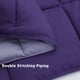 thumbnail image 3 of HIG Edredón Ligero de Plumón Alternativo, Tamaño Queen, Morado, Reversible, 3 of 8