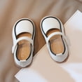 thumbnail image 6 of Otqutp Birthday Dance Shoes for Flower Girls Fashion Autumn Girls Casual Shoes Flat Lightweight Solid Color Hook Loop Dress Shoes Simple Style, 6 of 6