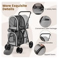thumbnail image 5 of Double Dog Stroller XYT Foldable for 2 Dogs Cats Detachable Carrier for Travel Walking, 5 of 9