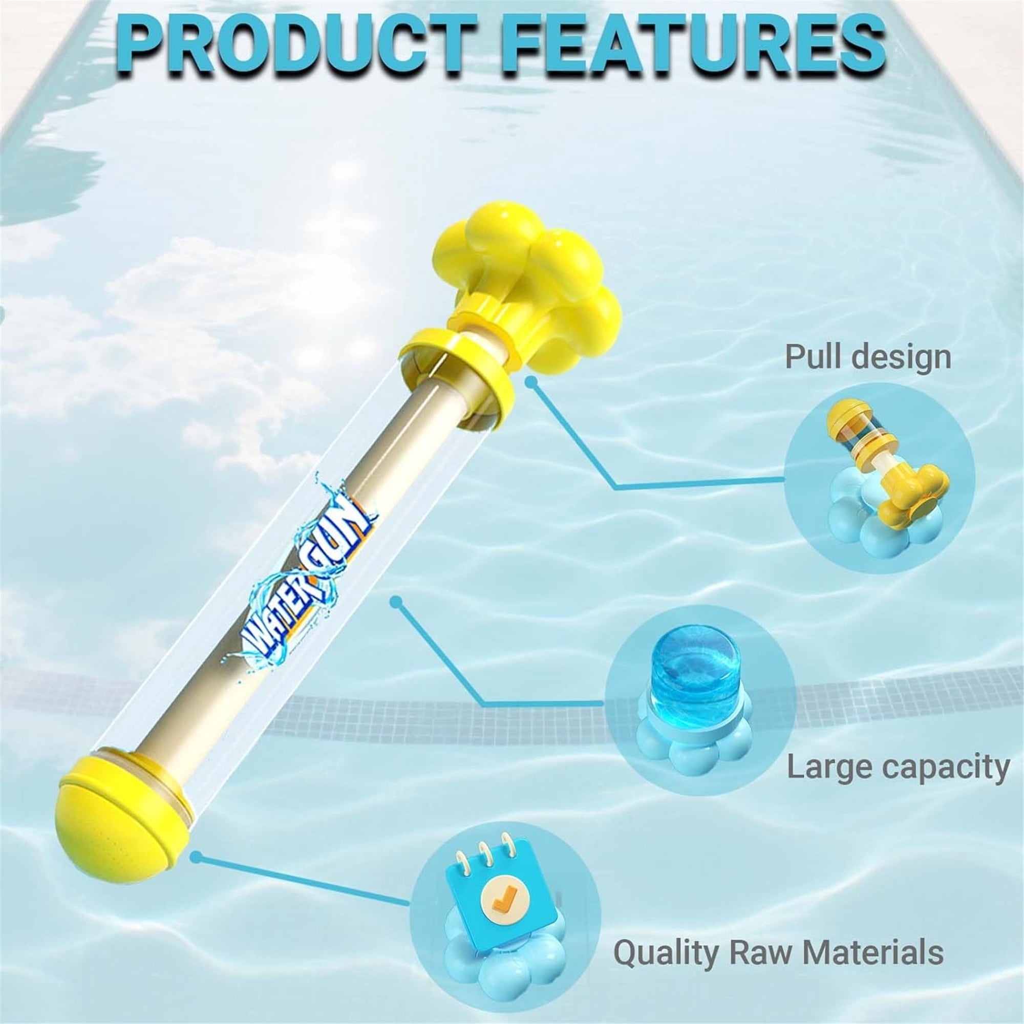 SQDWYGG Firework Water Gun, Fireworks Style Water Spray Toys, Romantic Fireworks Style Water Guns Spray Toy for Couples, Waters Firework Spray Gun Squirter for Party, Interactive Game, etc,4 Pcs Mix