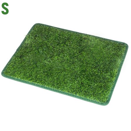 Washable Reusable Pet Grass Pad, Non-Slip Dog Training Mat Indoor Outdoor Artificial Turf Pee Pad for Puppies and Small Pets