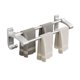 thumbnail image 1 of Barra for toallas de baño sin perforaciones, de aluminio grueso, con 2 barras y 2 ganchos., 1 of 7
