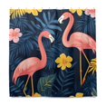 thumbnail image 2 of Yayeee Shower Curtain with Hooks 72"x72" Waterproof Fabric Bathroom Hanging Decor, Floral Flamingo, 2 of 5
