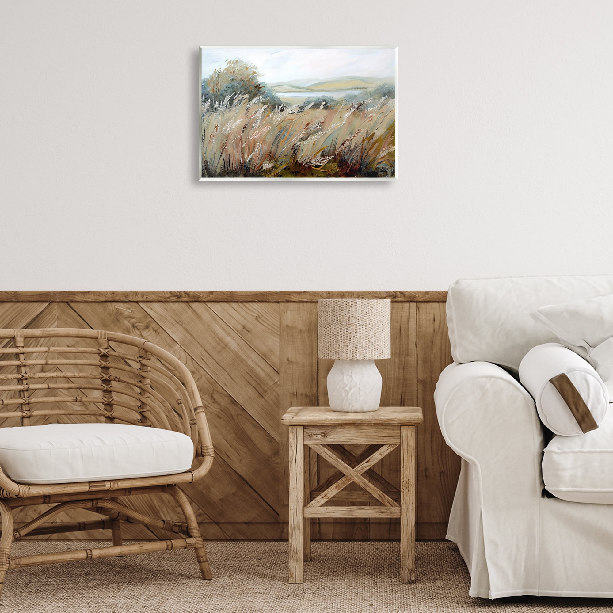 Windy Meadow Distortion Wall Plaque Art, design by Sasha