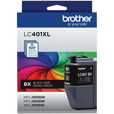 Brother Genuine LC401XLBK High Yield Black Printer Ink Cartridge