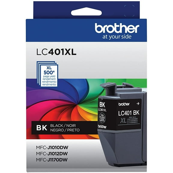Brother Genuine LC401XLBK High Yield Black Printer Ink Cartridge