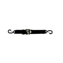 Boat Buckle F17634 2.0 in. x 10 ft. Pro Series Kwik-Lok Gunwale Tie-Down, Black