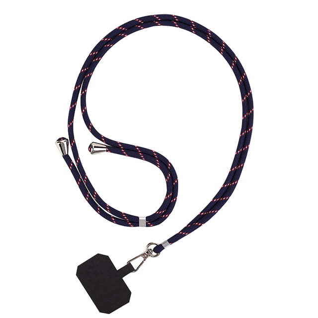 ICQOVD Sangles Réglables Filet Rouge Mode Lanière de Téléphone Portable Tour de Cou Sécurisée et Perdue Carte Fixe