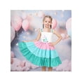 thumbnail image 2 of Girls Dress Mermaid Rainbow Strip Suspender Sleeveless Sundress Summer 6 Years, 2 of 8