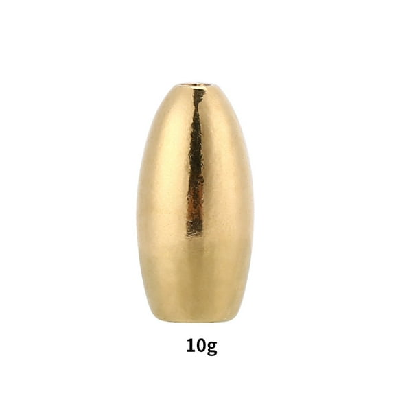Fishing Sinker Fishing Weight Copper Sinker Fishing Tackle 10Pcs Copper Weights Sinkers Fishing Tackle Accessory10g