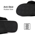 thumbnail image 4 of RockDove Women's Rhinestone Faux Fur Flip Flop House Slipper with Memory Foam, 4 of 7