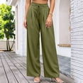 thumbnail image 6 of Plus Size Pants for Women Wide Leg High Waisted Casual Oversized Pants Women with Pockets S-3XL, 6 of 7