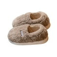 thumbnail image 2 of KANG Fleece Lined Indoor Outdoor Slippers With Heel Cover Winter Warm Sole For And, 2 of 4