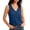 Dark Blue, variant on WHEANG Everyday Casual Plus Size T Shirt for Women Classic Solid Color V Neck Tank Tops Summer Sleeveless Basic Shirts True Tees Trendy Clothes Breathable Loose Fit Top(Color BlackSize S)