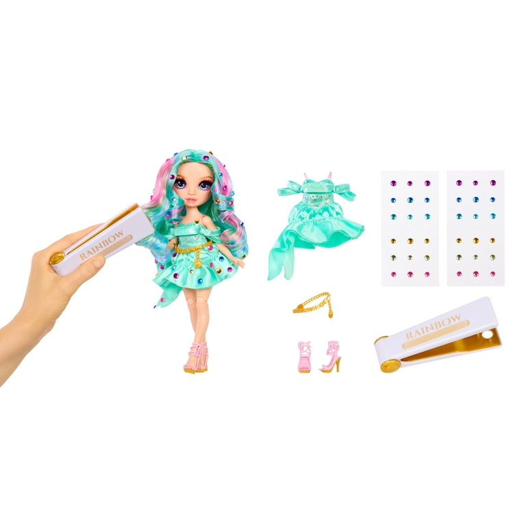 Rainbow High Sparkle & Shine Doll - Dawn - 28cm Fashion Doll met rood koraalhaar en magische bellen in de benen, kleur, stijl, spelen, verzamelobject, voor kinderen van 4 tot 12