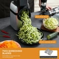 thumbnail image 6 of Electric Cheese Grater, Salad Maker With 5 Different Shapes of Blades, Electric Slicer Shredder, Electric Salad Machine for Cheeses, Fruits, Vegetables, 6 of 10