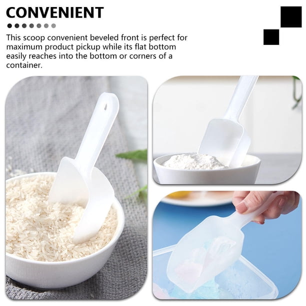 BESTYASH 6Ud Cucharas De Plástico Para Hielo Con Plano Resistente A Baja Temperatura