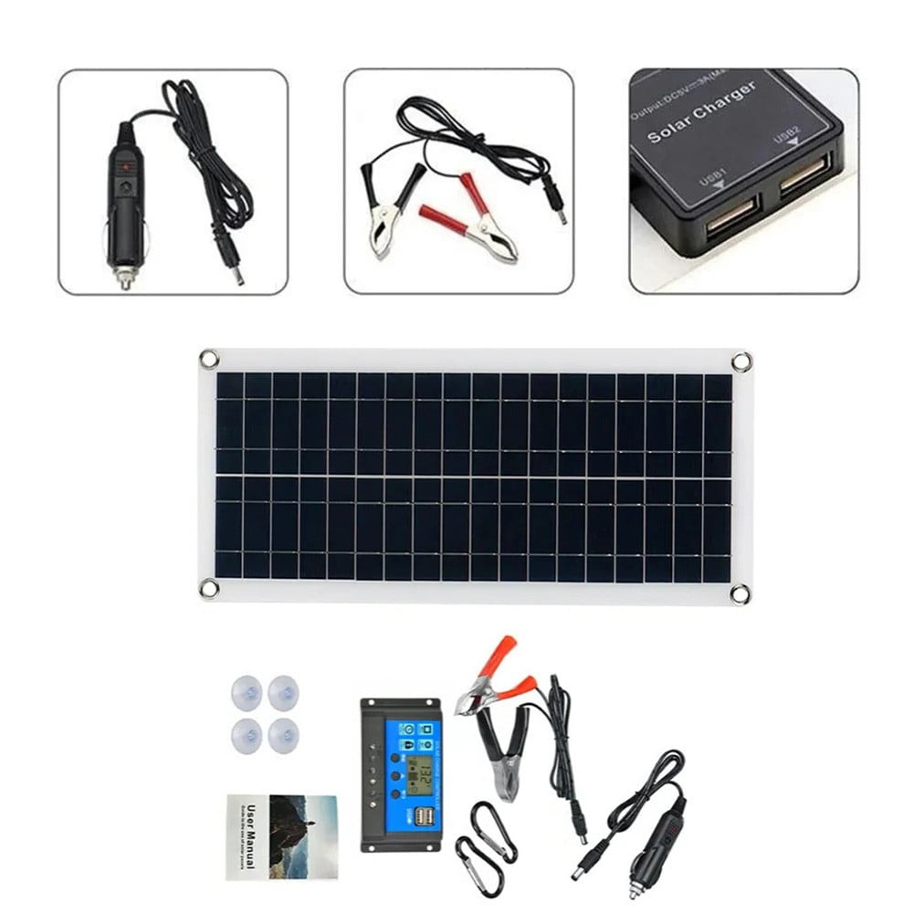 TeeRees 12V 1000W Solar Panel Charging Kit for for Phones And Outdoor Activities