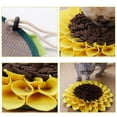 thumbnail image 2 of Alfombra para perros, almohadilla para olfatear mascotas para alimentación lenta, rompecabezas interactivo para cachorros y gatos para entrenamiento de olores, amarillo, 2 of 5